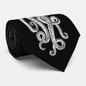 Die Oct8pus schwarze Krawatte (Gerollt)