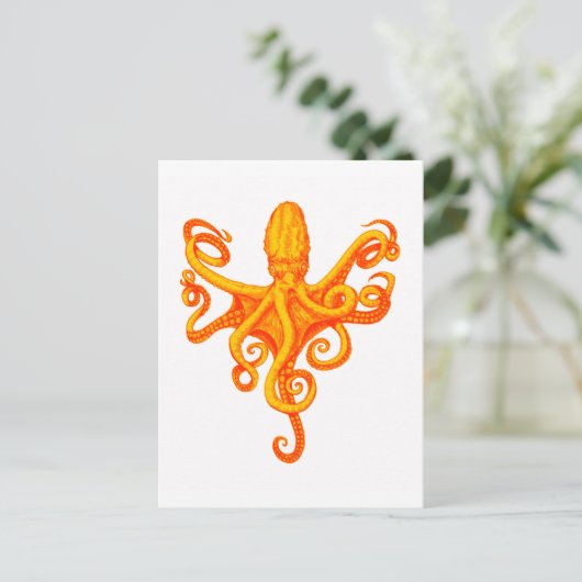 DIE OCTOPUS-ZEILE POSTKARTE (Stehend Vorderseite)