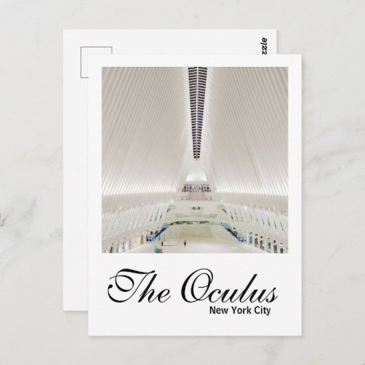 Die Oculus New York Postcard USA Postkarte (Vorne/Hinten)