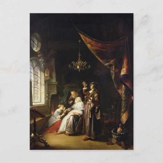 Die ödematöse Frau, c.1663 Postkarte (Vorderseite)