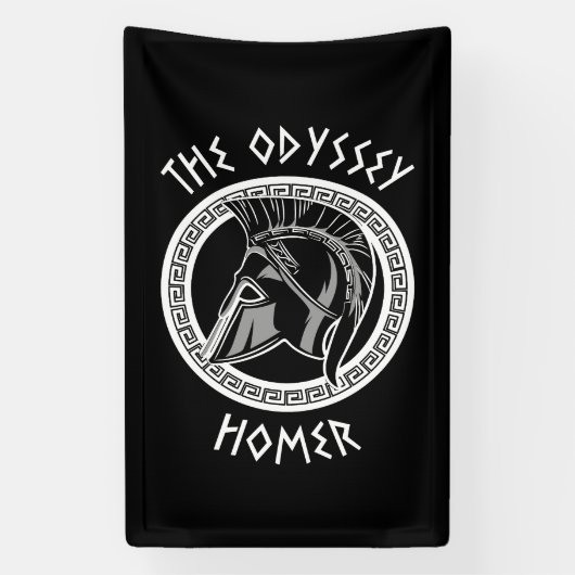 Die Odyssee Homer Griechischer Helm Antike Mytholo Banner (Vertikal)