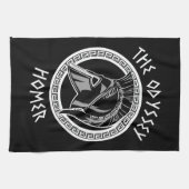 Die Odyssee Homer Griechischer Helm Antike Mytholo Geschirrtuch (Horizontal)