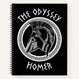 Die Odyssee Homer Griechischer Helm Antike Mytholo Notizblock