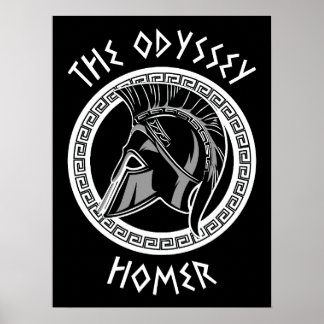Die Odyssee Homer Griechischer Helm Antike Mytholo Poster