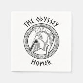 Die Odyssee Homer Griechischer Helm Antike Mytholo Serviette (Vorderseite)