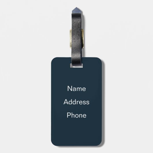 Die offene Straße 4 Gepäckanhänger (Rückseite vertikal)