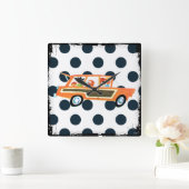 Die offene Straße 4 Quadratische Wanduhr (Zuhause)