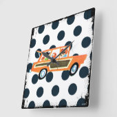 Die offene Straße 4 Quadratische Wanduhr (Winkel)