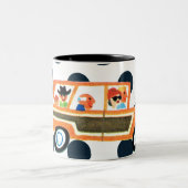 Die offene Straße 4 Zweifarbige Tasse (Mittel)