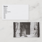 Die offene Tür, im März 1843 (b/w Foto) Visitenkarte (Vorne/Hinten)