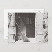 Die offene Tür, März, 1843 (b/w-Foto) Postkarte (Vorne/Hinten)