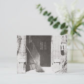 Die offene Tür, März, 1843 (b/w-Foto) Postkarte (Stehend Vorderseite)