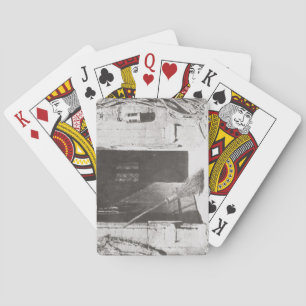 Die offene Tür, März, 1843 (b/w-Foto) Spielkarten