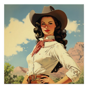 Die offene Weide beherrschen: Wild-West-Geflüster Poster