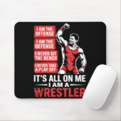 Die Offensiv Defensive Beim Ringer Ringen Mousepad (Mit Mouse)