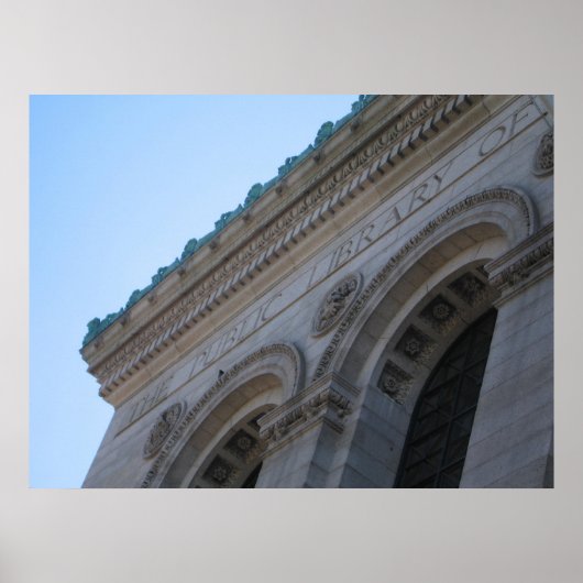 Die öffentliche Bibliothek Poster (Vorne)