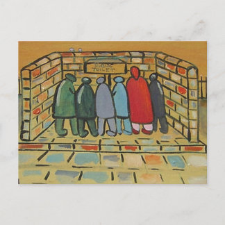 DIE ÖFFENTLICHE TOILETTE POSTKARTE