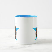 Die Office TV Show Tasse, Blue Star Gesicht Tasse (Zentrum)