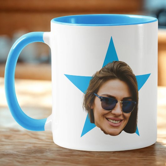 Die Office TV Show Tasse, Blue Star Gesicht Tasse