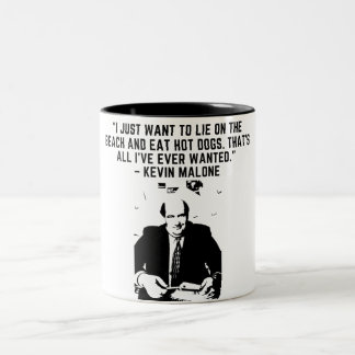 Die Office-Zitate - KEVIN Zweifarbige Tasse