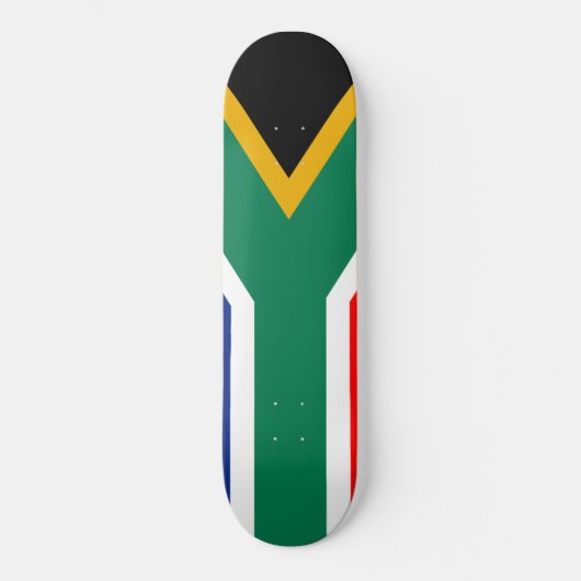 Die offizielle Flagge der Republik Südafrika Skateboard (Vorderseite)