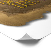 Die Offizielle Karte der Stadt Trinst Poster (Ecke)