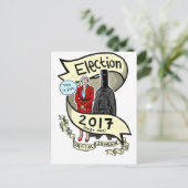 Die Offizielle Laurie Pink-Wahl 2017 Souvenir Postkarte (Stehend Vorderseite)