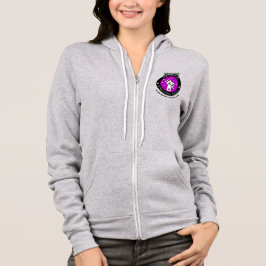 Die Offizielle Logo-Zip-Up-Hoodie Gray der Frau Hoodie