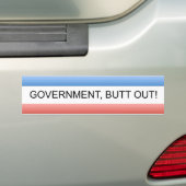 Die offizielle Regierung, Hintern-heraus Autoaufkleber (Auf Auto)