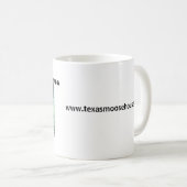 Die offizielle "Texas-Elch-Haus-" Kaffee-Tasse Kaffeetasse (VorderseiteRechts)