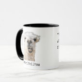 Die offizielle Twitter-Lama-Tasse Tasse (Vorderseite Links)