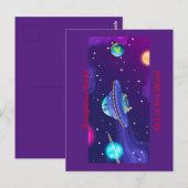 Die Offiziellen "Bengleton Socks: Out the World" Postkarte (Vorne/Hinten)