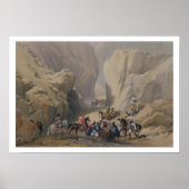 Die Öffnung in den schmalen Pass über dem Siri-Bo Poster (Vorne)