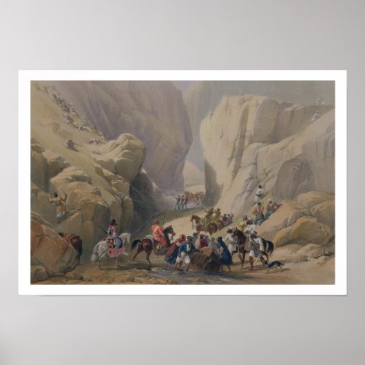 Die Öffnung in den schmalen Pass über dem Siri-Bo Poster (Vorne)