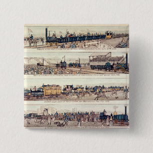 Die Öffnung von Stockton und von Darlington Button