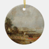 Die Öffnung von Waterloo-Brücke, c.1829-31 (Öl an Keramikornament (Vorne)