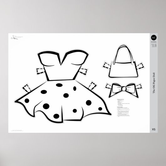 Die OG Paper Doll Kostüme: X-SMALL Poster (Vorne)