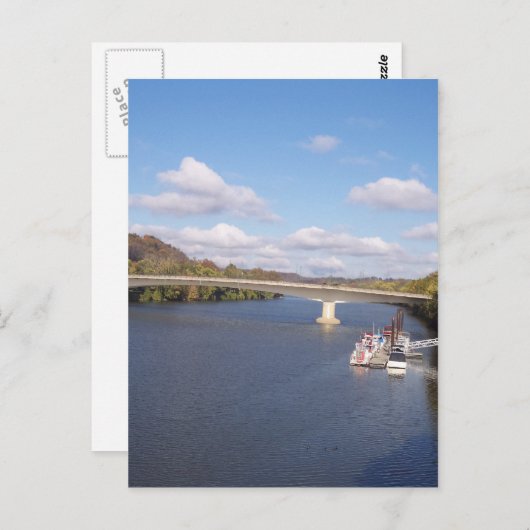 Die Ohio-Brücke Postkarte (Vorne/Hinten)