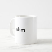 die OHM-Tasse Kaffeetasse (Vorderseite Links)