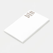 Die ohne Kaffee vielleicht auch andere Spaß Post-it Klebezettel (angewinkelt)