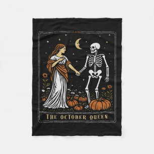Die Oktober Queen Tarot Card Halloween Soky Saison Fleecedecke