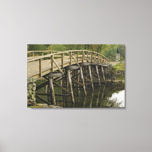 Die Old North Bridge, Minute Man National Leinwanddruck