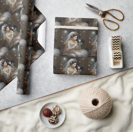 die Ölfarbe der Kat-Brille, Geschenkpapier (Kunsthandwerk)