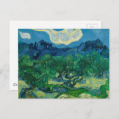 Die Olivenbäume mit Alpilles Vincent van Gogh Postkarte (Vorne/Hinten)