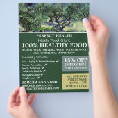 Die Olivenbäume, Van Gogh, Health Food Store Flyer (Hand)