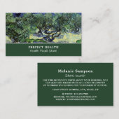 Die Olivenbäume, Van Gogh, Health Food Store Visitenkarte (Vorne/Hinten)