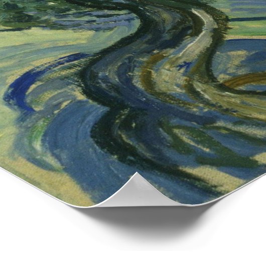 Die Olivenbäume - Van Gogh Poster (Ecke)