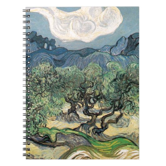 Die Olivenbäume, Vincent van Gogh Notizblock (Vorderseite)