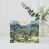 Die Olivenbäume, Vincent van Gogh Postkarte (Stehend Vorderseite)