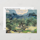 Die Olivenbäume, Vincent van Gogh Postkarte (Vorne/Hinten)